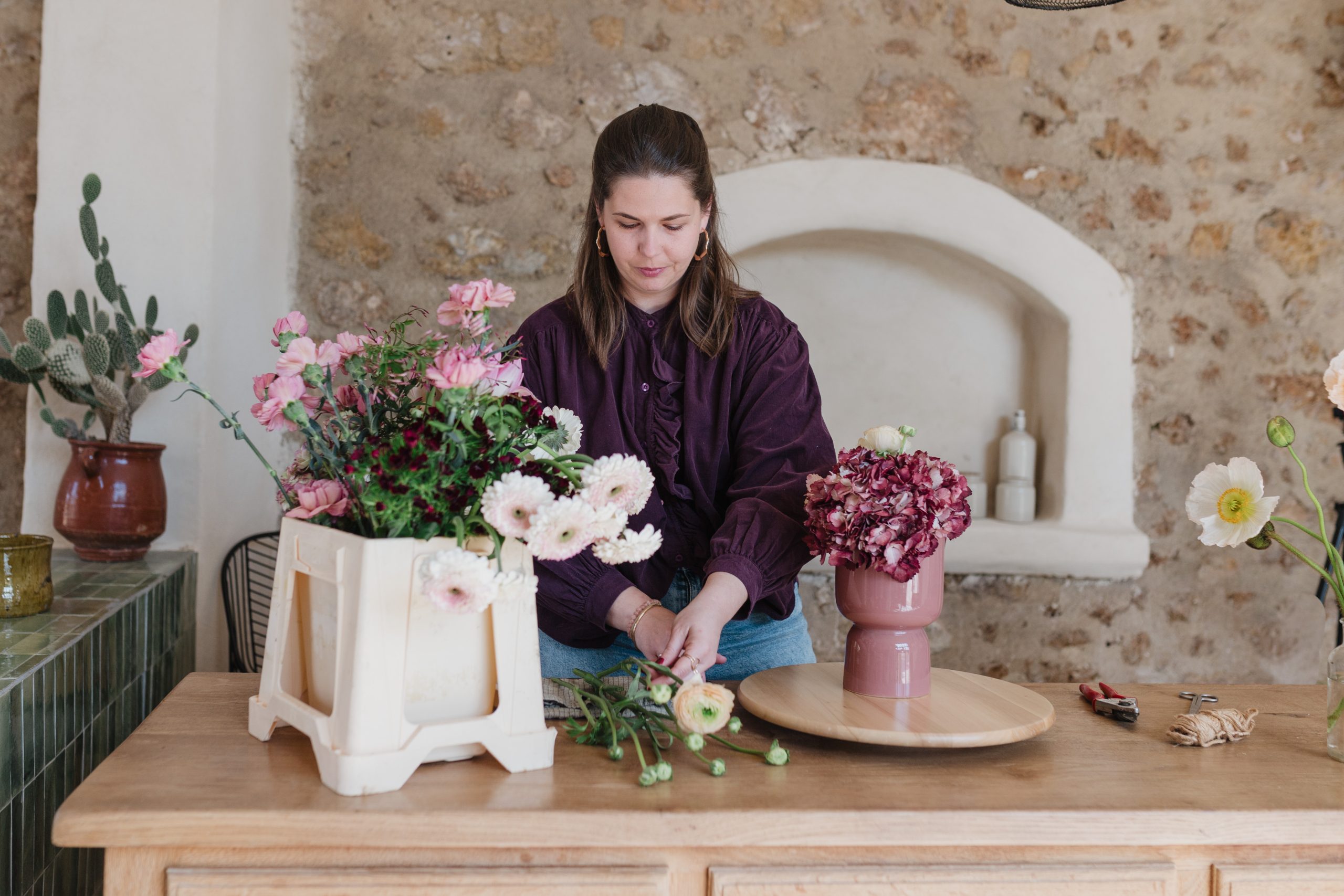 shooting photo pro pour une fleuriste